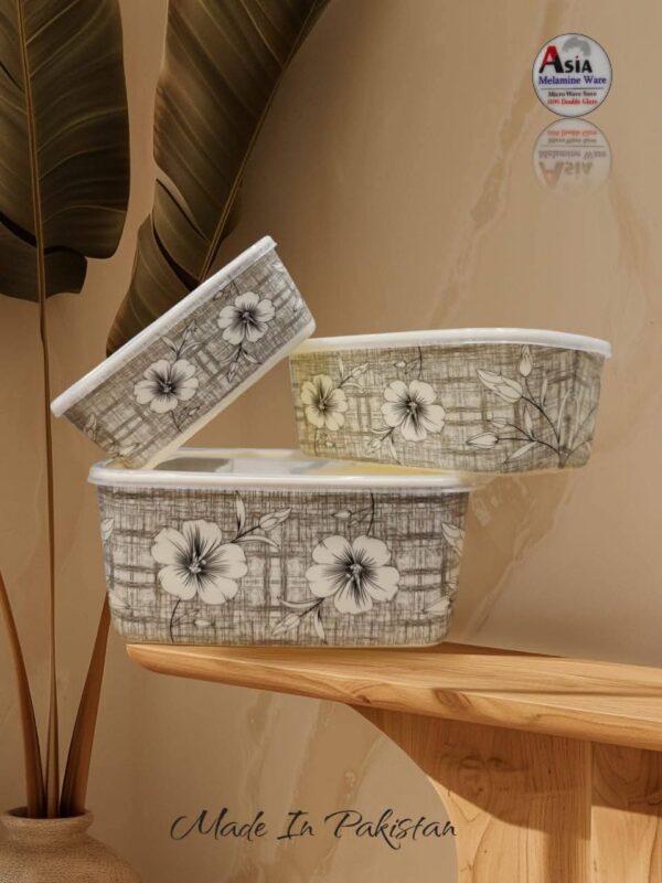 3PC melamine container set