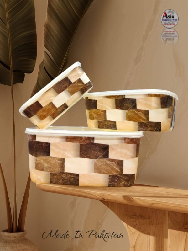 3PC melamine container set - Image 2