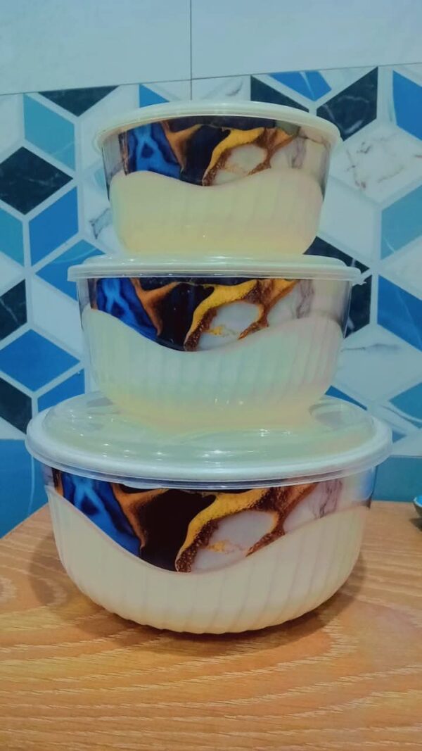 3PC melamine container set