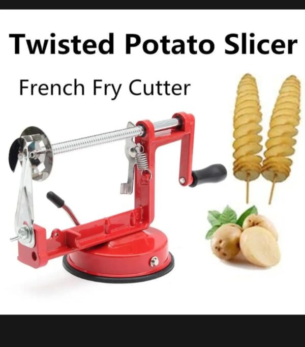 Spiral potato slicer